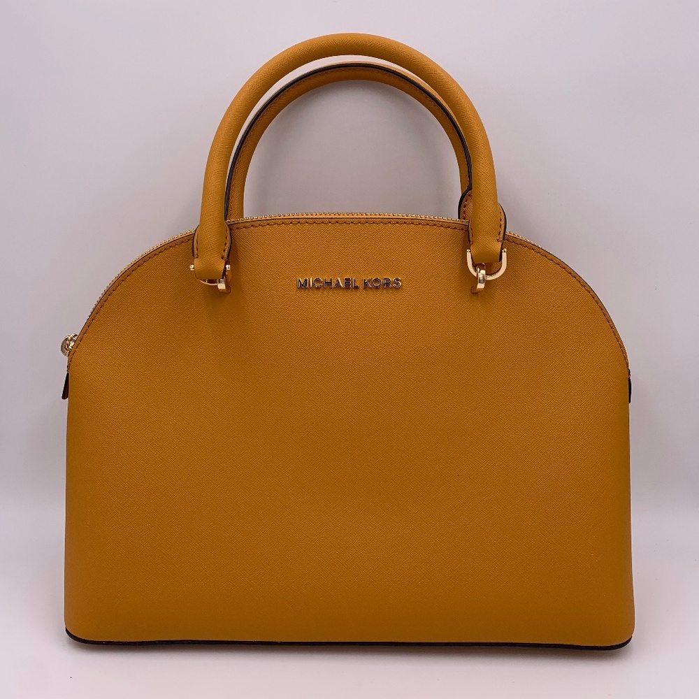 MICHAEL KORS Emmy Large Dome Satchel Marigold